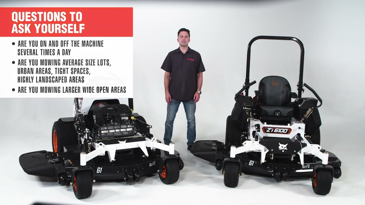Bobcat Stand-On vs. Sit-On Zero Turn Mowers: Which is Right for You?