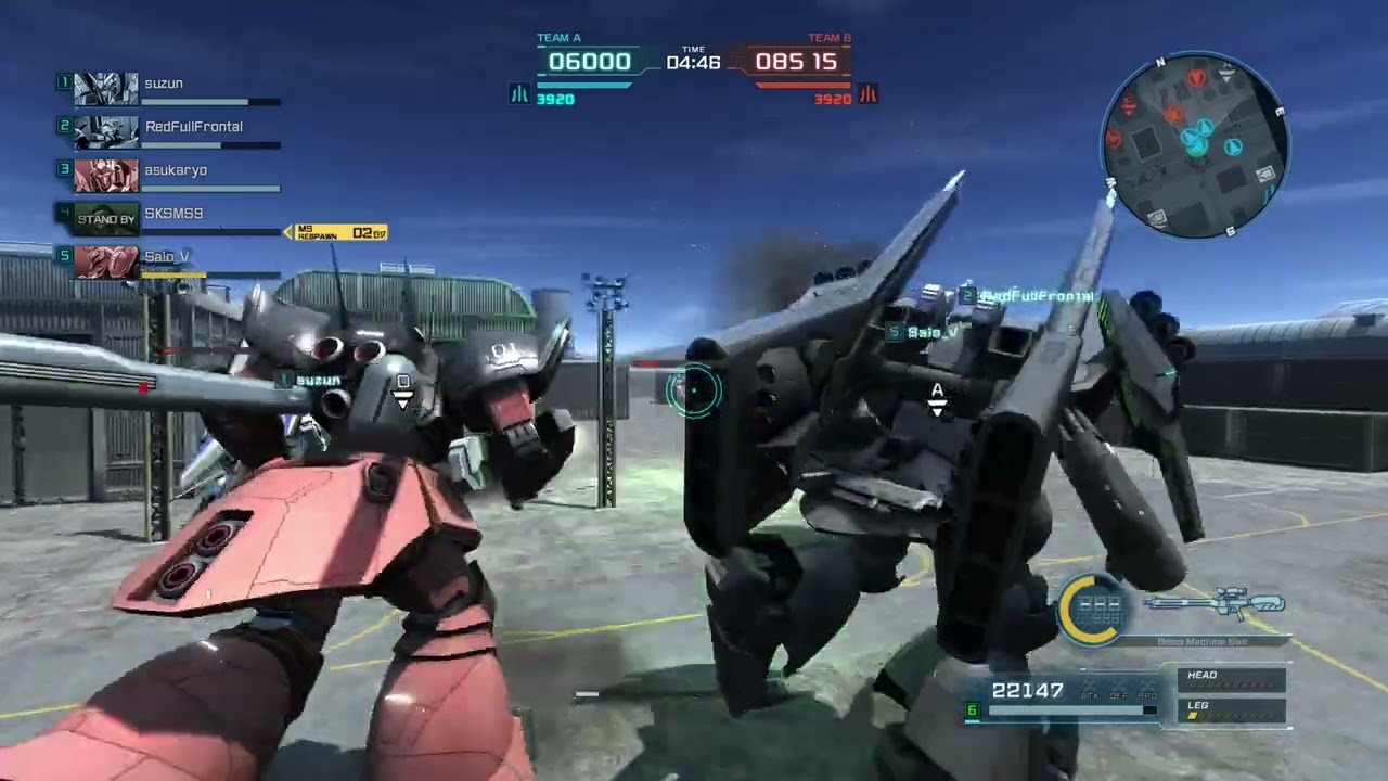 GBO2 [PC] - MS-14Jg Gelgoog Jager (Gabby Hazard Ver.) Gameplay; Shoddy Allies