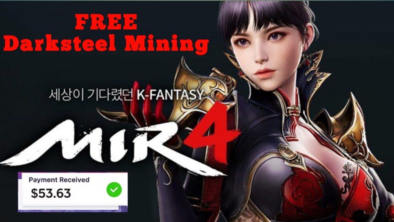 FREE Darksteel Mining without investment #gaming #live #games #mir4  #trending