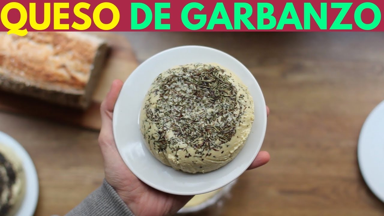 QUESOS DE GARBANZO SABORIZADOS hecho en casa (receta vegana)