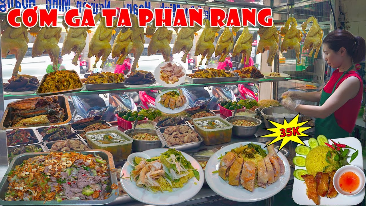 Quán Cơm Gà Phan Rang Đông Nghẹt Khách Đủ Món Ngon giá 35K ở Sài Gòn