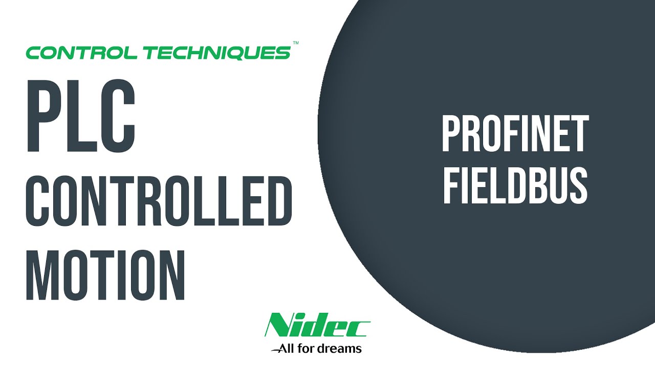 Control Techniques PLC Controlled Motion Demo using a PLC with PROFINET fieldbus