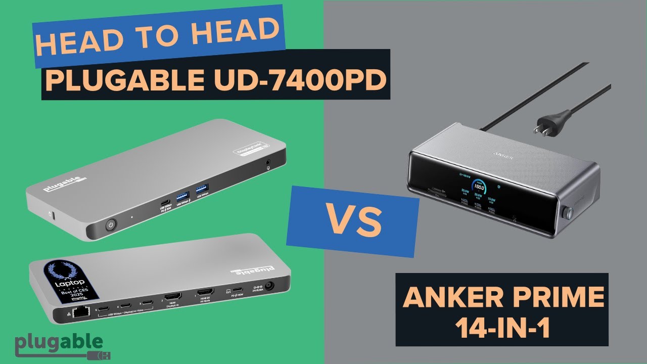 Сравнительный анализ: Plugable UD-7400PD против Anker Prime 14-в-1