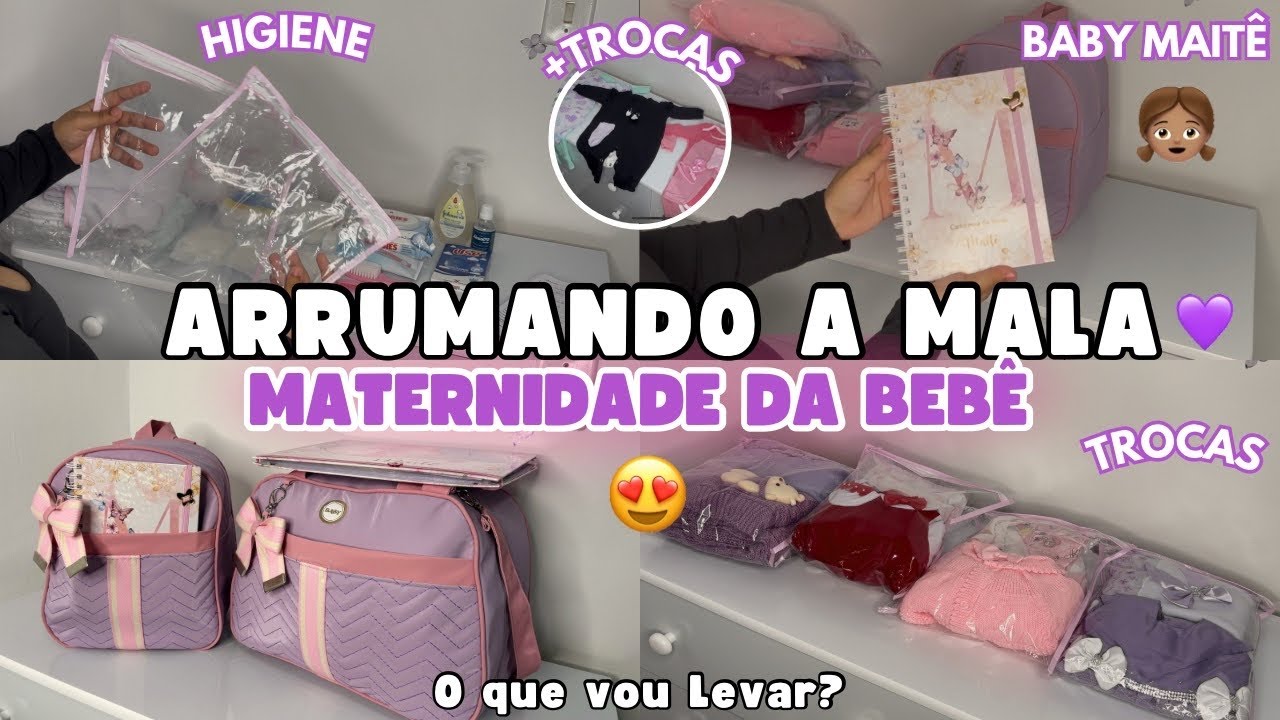 MALA MATERNIDADE DA BEBÊ | O QUE VOU LEVAR? | MÃE DE PRIMEIRA VIAGEM 💜✨