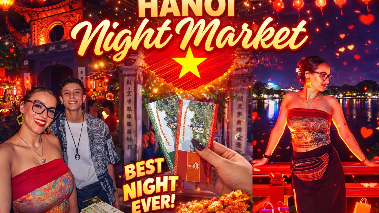 SUMMER DIARIES PART 5 🇻🇳: HANOI NIGHT MARKET ✨