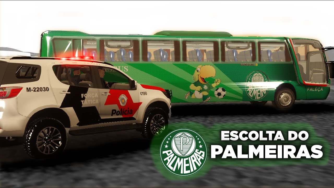 GTA MTA RP | ESCOLTANDO A EQUIPE DO PALMEIRAS AO AEROPORTO !