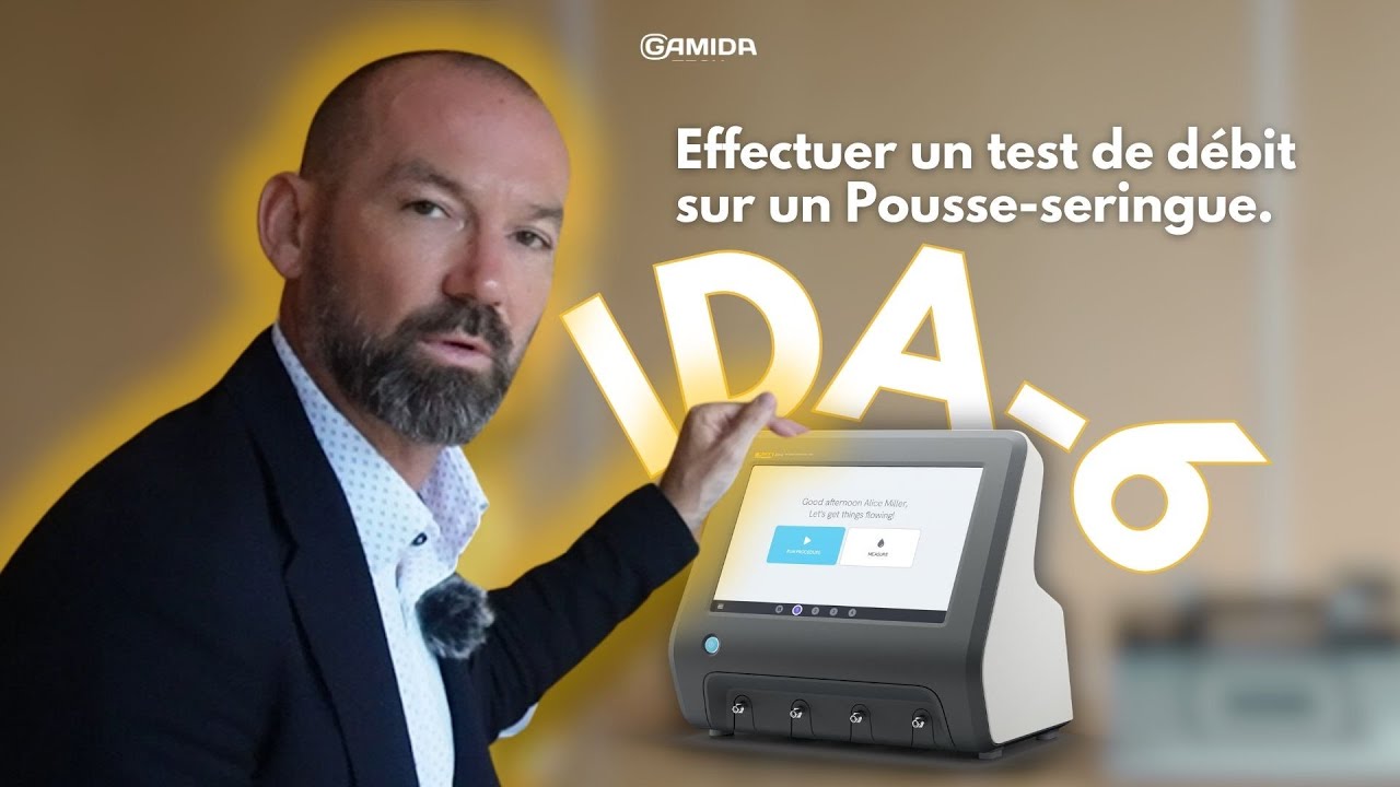 Effectuer un test de débit sur un Pousse-seringue/Pompe - IDA 6
