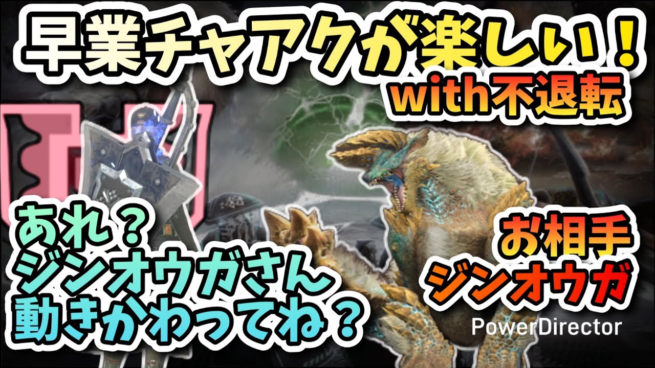 【MHN:横画面】★10ジンオウガvs早業チャアクが楽しい
