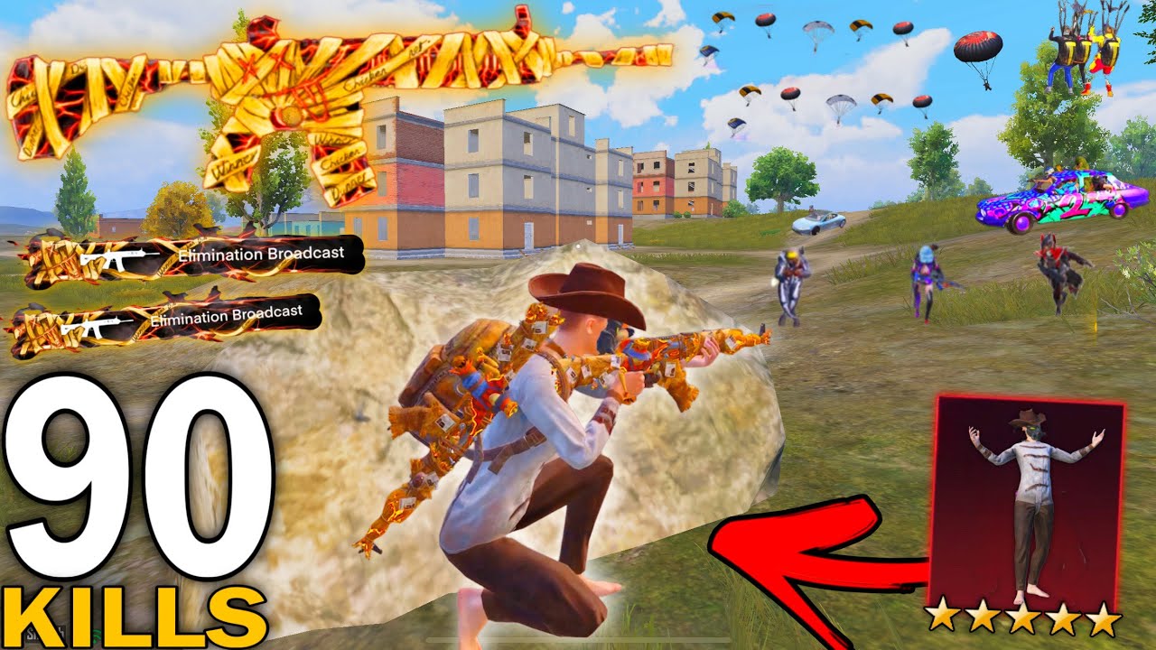 90 KILLS!😍NEW BEST LOOT GAMEPLAY with BEST OUITFIT 🔥 PUBG MOBILE