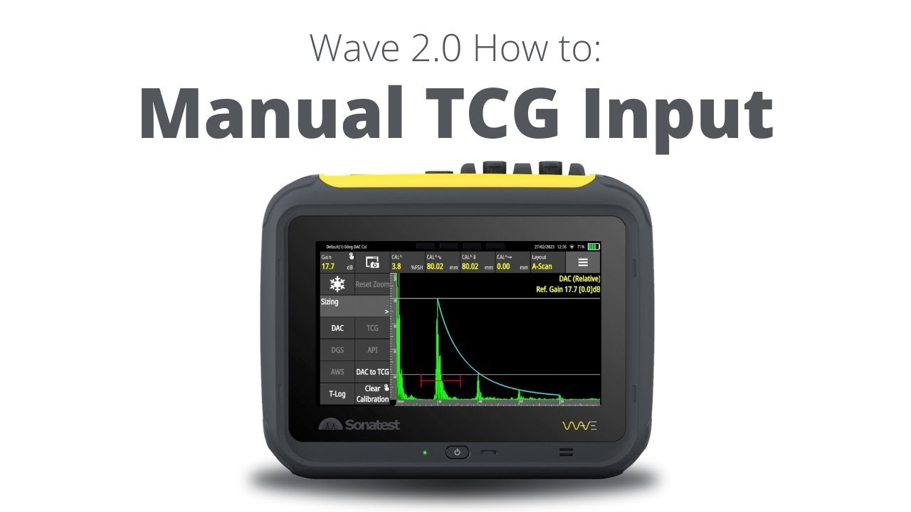 Wave 2.0 How to:  Manual TCG Input