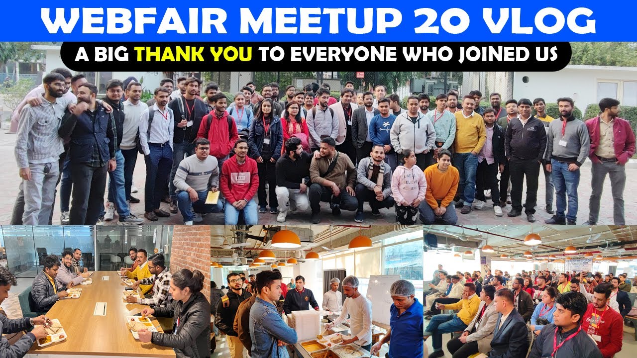 WebFair Meetup 20 Noida Vlog - 17th December 2023 ! Web & Digital Marketing Event in Delhi ! WebFair