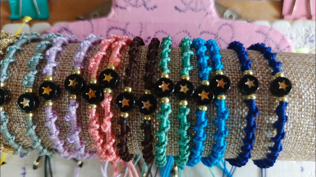 C&oacute;mo hacer una Pulsera de Nudo Entorchado de Macram&eacute; #diy #facil #tutorial