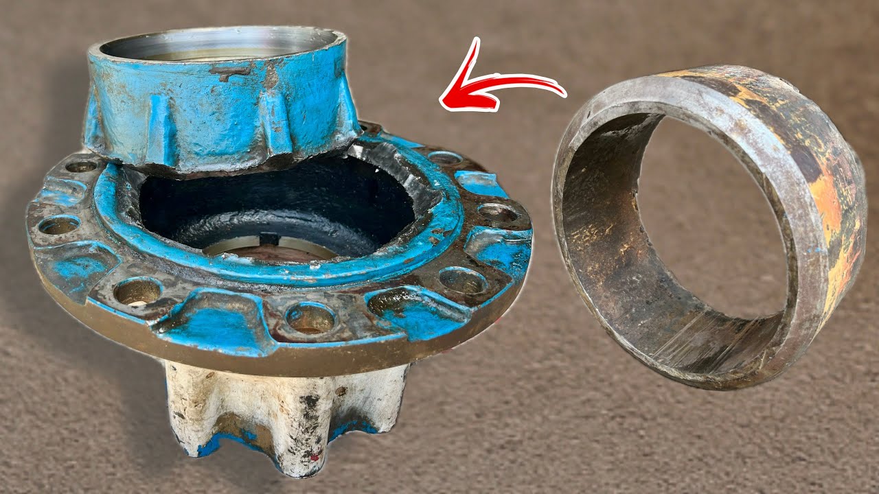 Quick Broken Wheel Hub Fix for Heavy Vehicles Using a Durable Bush | Quickly Repaired Wheel Hub