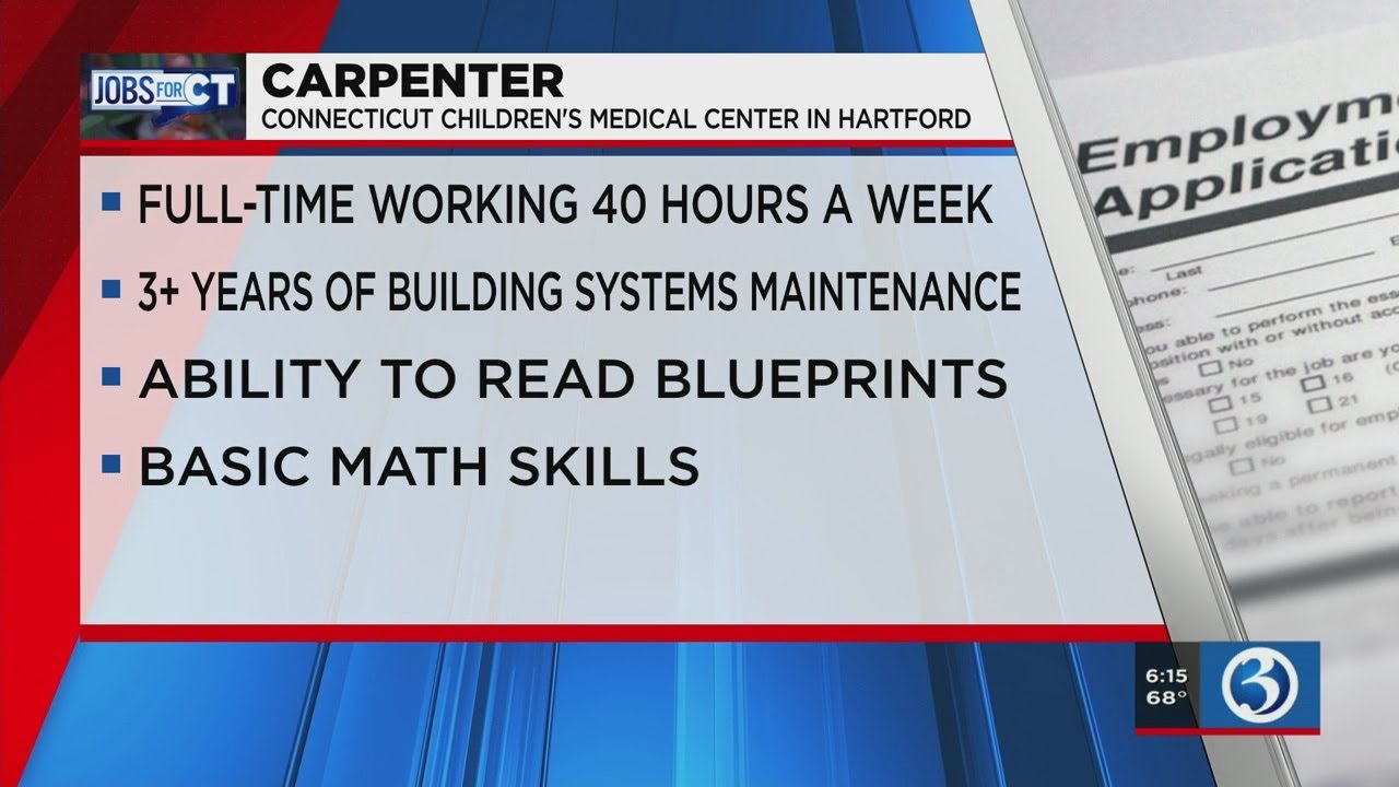 JOBS FOR CT: Carpenter