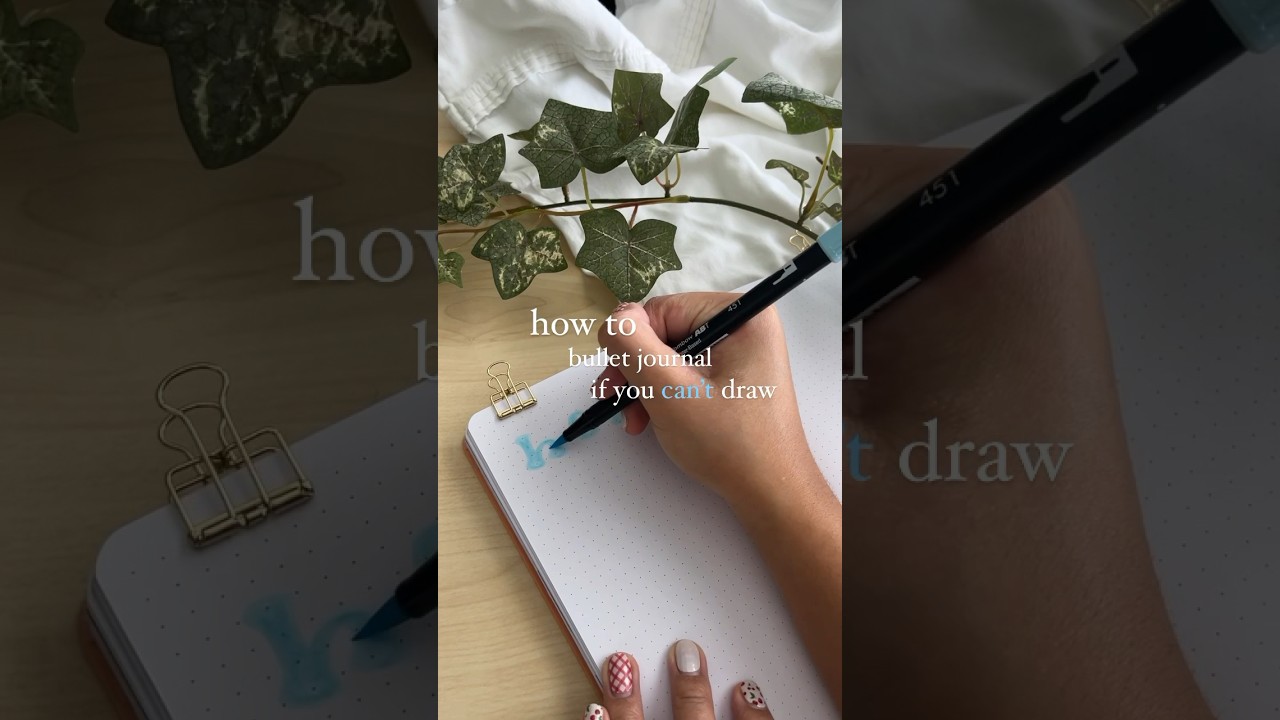beginner bullet journal header idea 🦋 how to bullet journal if you can&rsquo;t draw