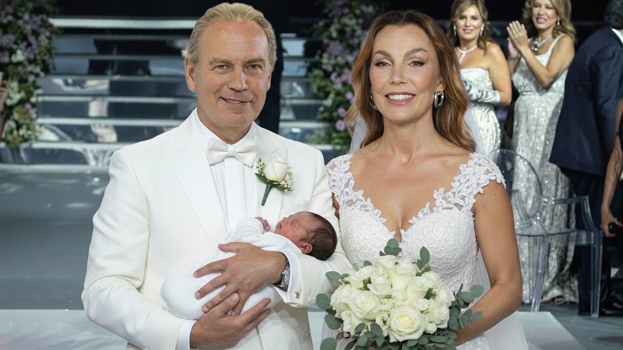 Boda a los 70: Bertín Osborne por fin presenta a su nueva pareja y a su bebé recién nacido.