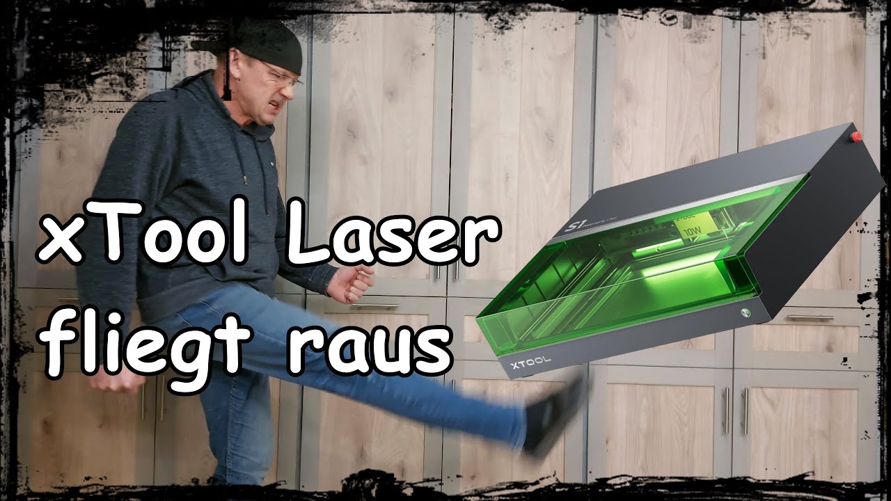 xTool S1fliegt raus, Kombinierte Absaugung & Raumluft absaugen, optimale Luftqualität trotz Laser