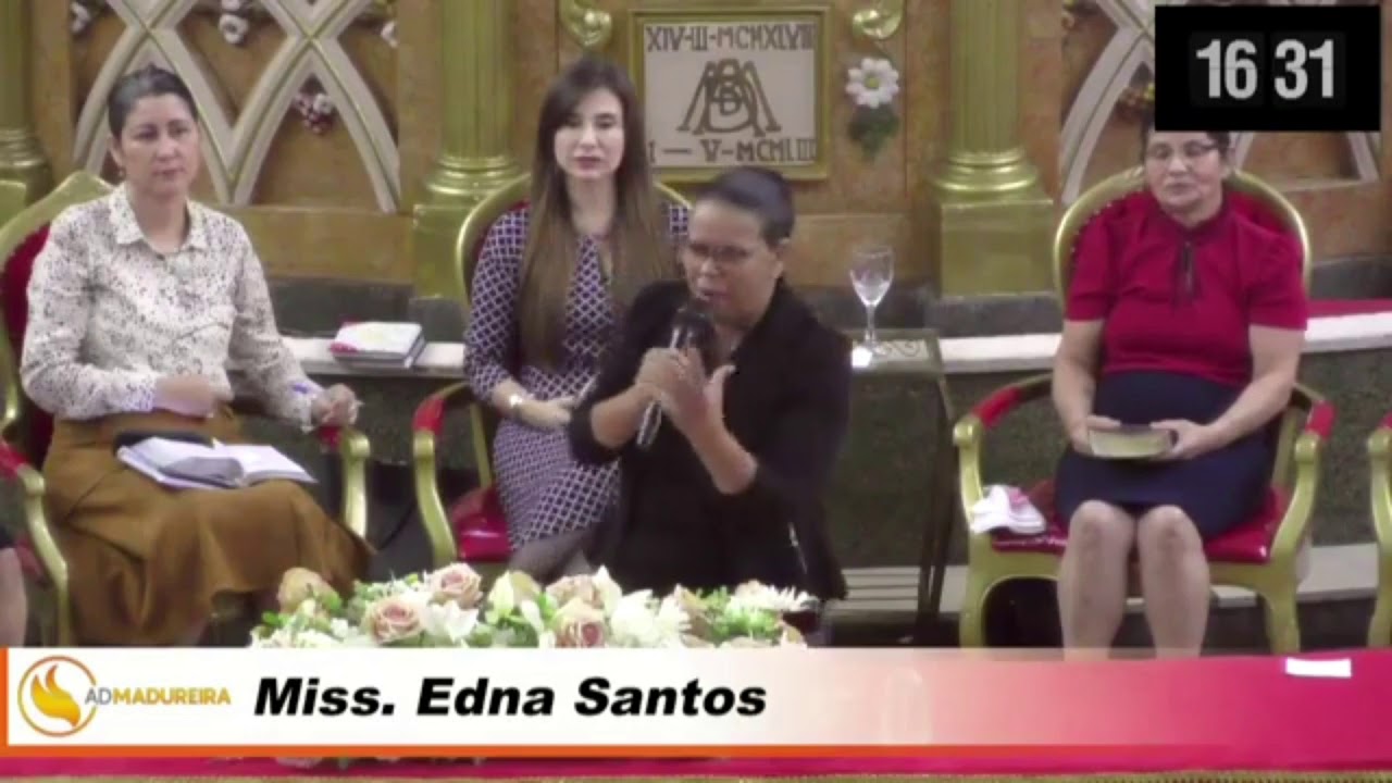 MISS. EDNA SANTOS NO CULTO ONLINE DA CIBE AD MADUREIRA MÃE