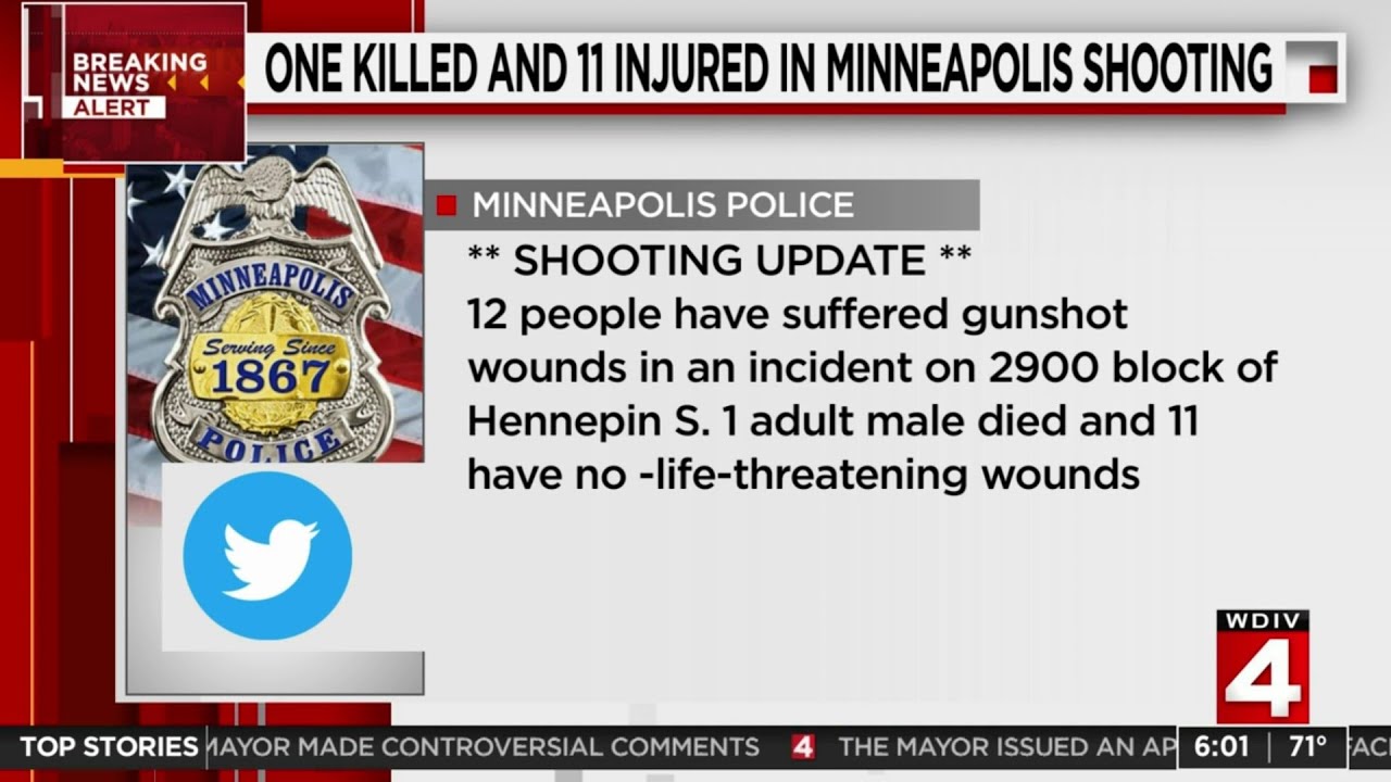 1 killed, 11 injured in Minneapolis shooting