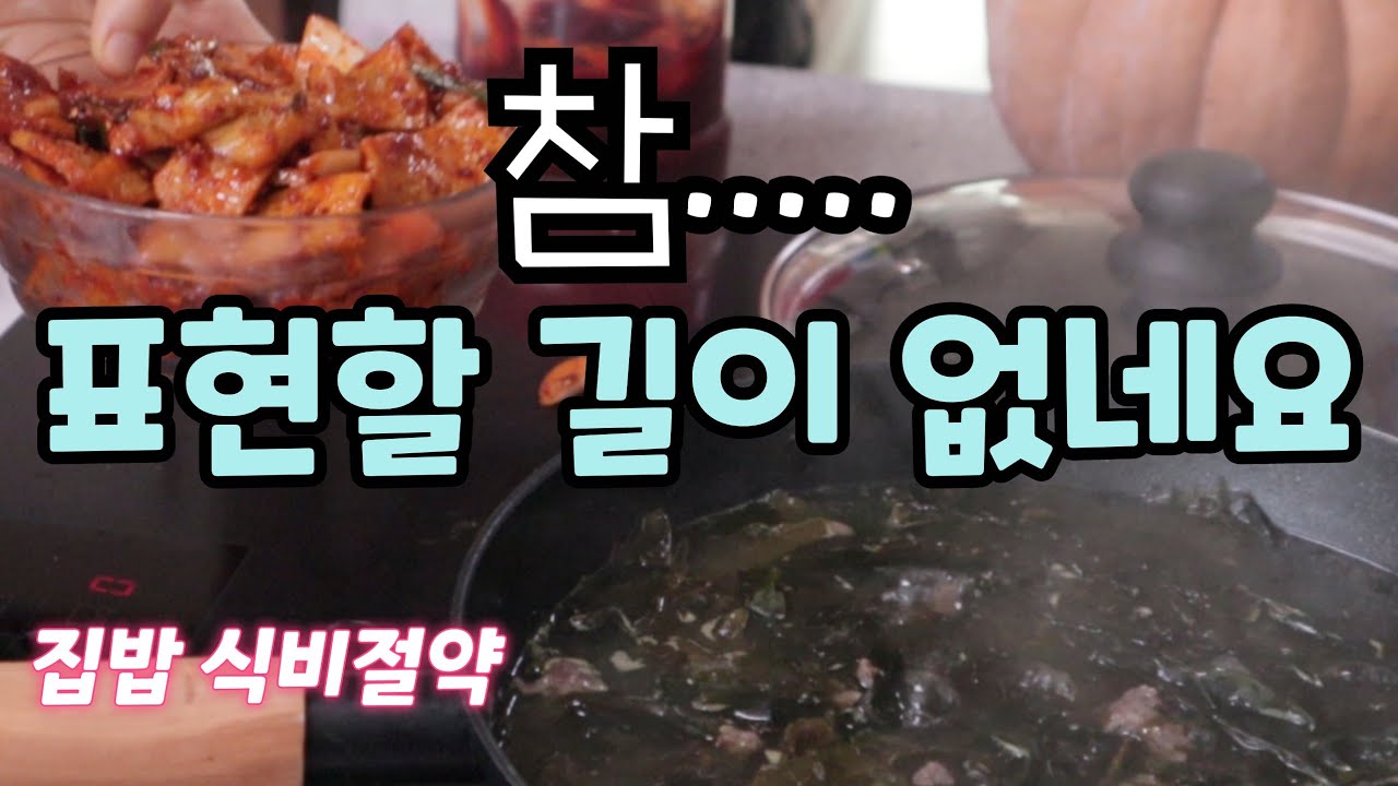 집밥 식비절약 이 마음을 표현할 길이 없네요 