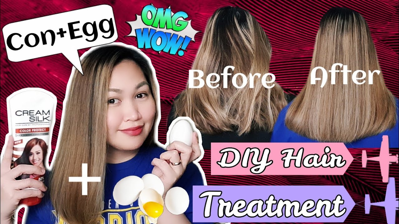 DIY HAIR TREATMENT | CONDITIONER + EGG ( CON-EGG )