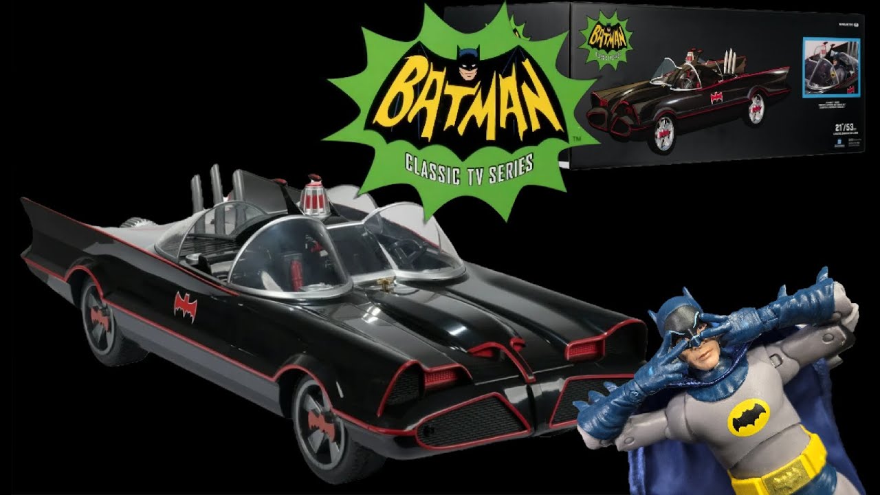 Обзор игрушки Mcfarlane DC Mutilverse 1966 TV Series: Бэтмобиль в масштабе 7 дюймов с Бэтменом в ...