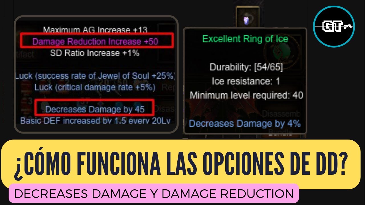 Decrease Damage vs Damage Reduction – ¿Cuál es la diferencia? | MU Online Webzen 2025