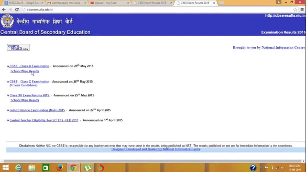 how to get whole result of CBSE class 10 (X) or class 12 (XII) examination your school