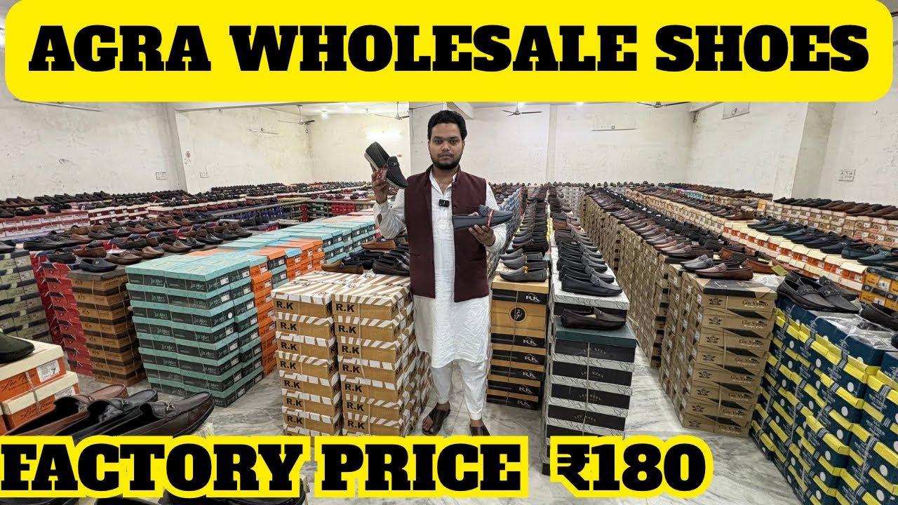Agra Wholesale Shoes Market 🔥 Men’s Formal–Chelsea–Sports Starting ₹150 | Indian Footwear Hing Mandi