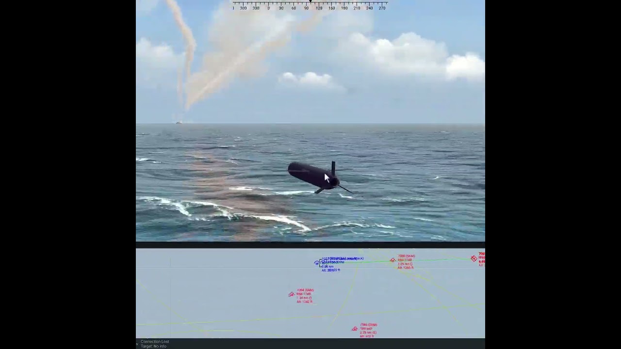 Стелс-ракеты Tomahawk США против немецкого фрегата F127 #МорскаяМощь