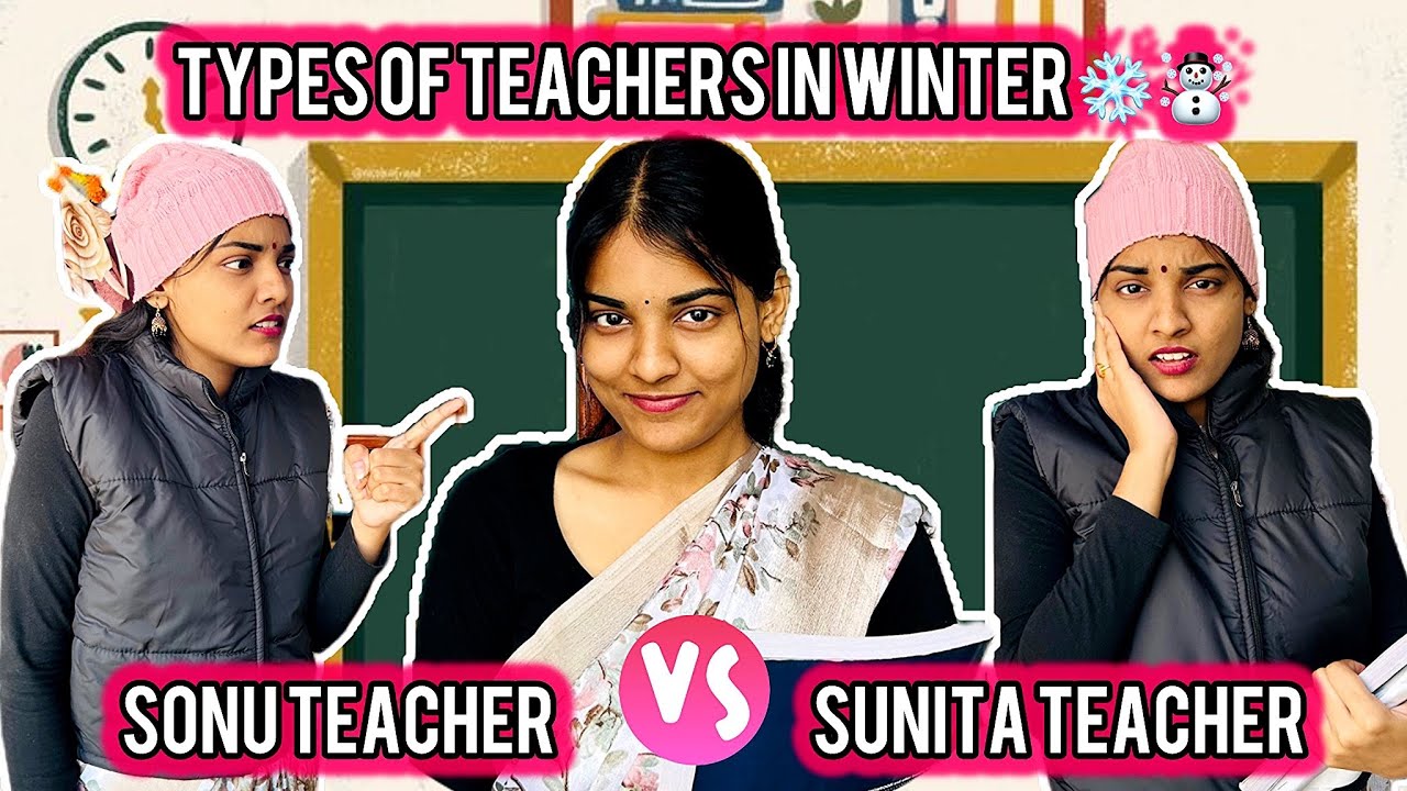 TYPES OF TEACHERS IN WINTER 🥶 ☃️👩&zwj;🏫#school #teacher #schoollife #teacherlife #youtube 