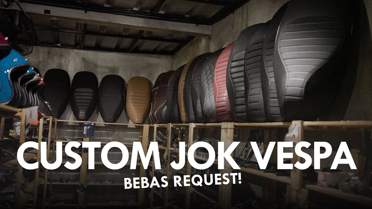 Custom Jok Vespa Matic Di Vespa Concept, Bebas Request!