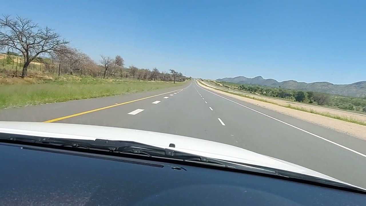Candid talks while driving on Windhoek - Okahandja road, one of the best in Africa