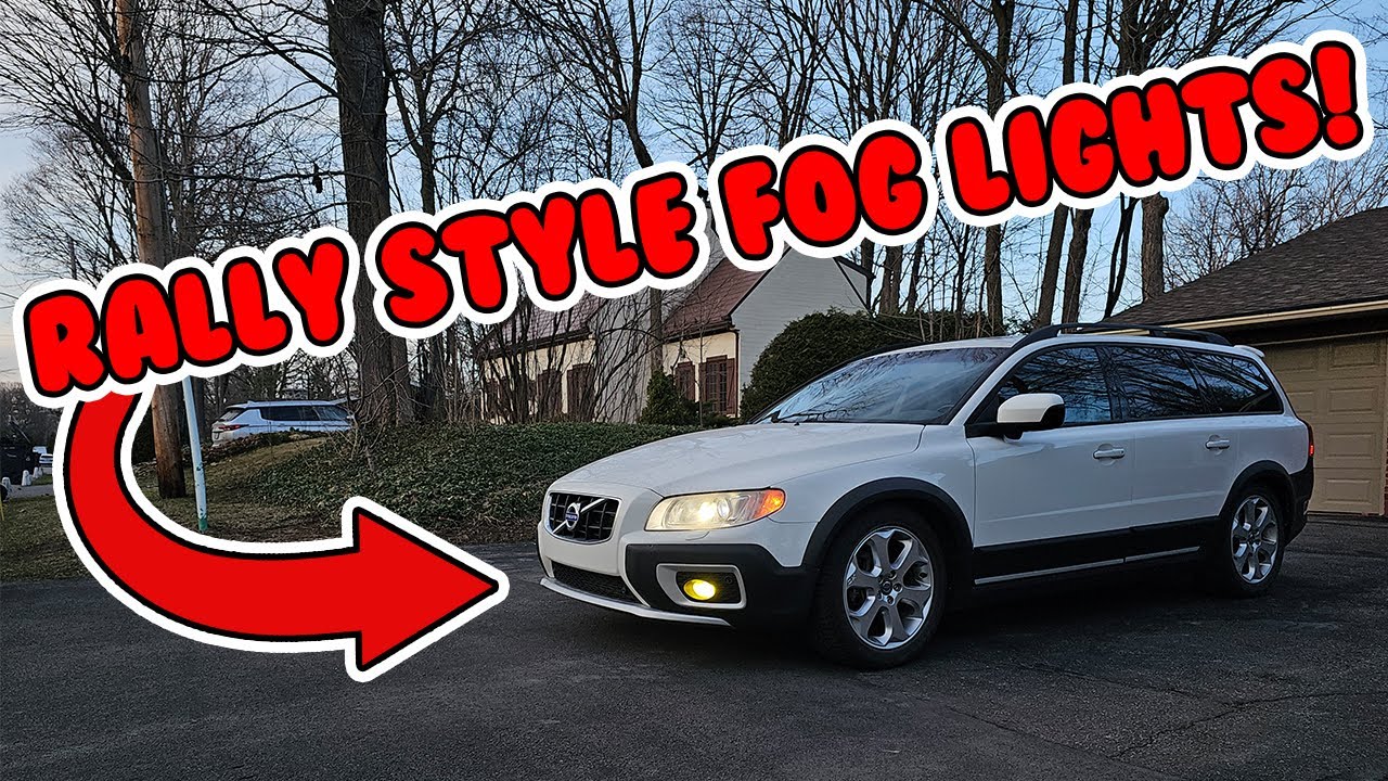 INSTALLING RALLY style FOG LIGHTS on my LOWERED VOLVO XC70 T6!