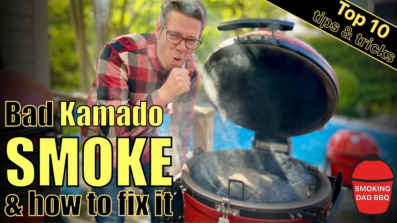 BAD smoke vs GOOD smoke.  How to get good clean BLUE smoke on a Kamado BBQ smoker.  Kamado Joe 101