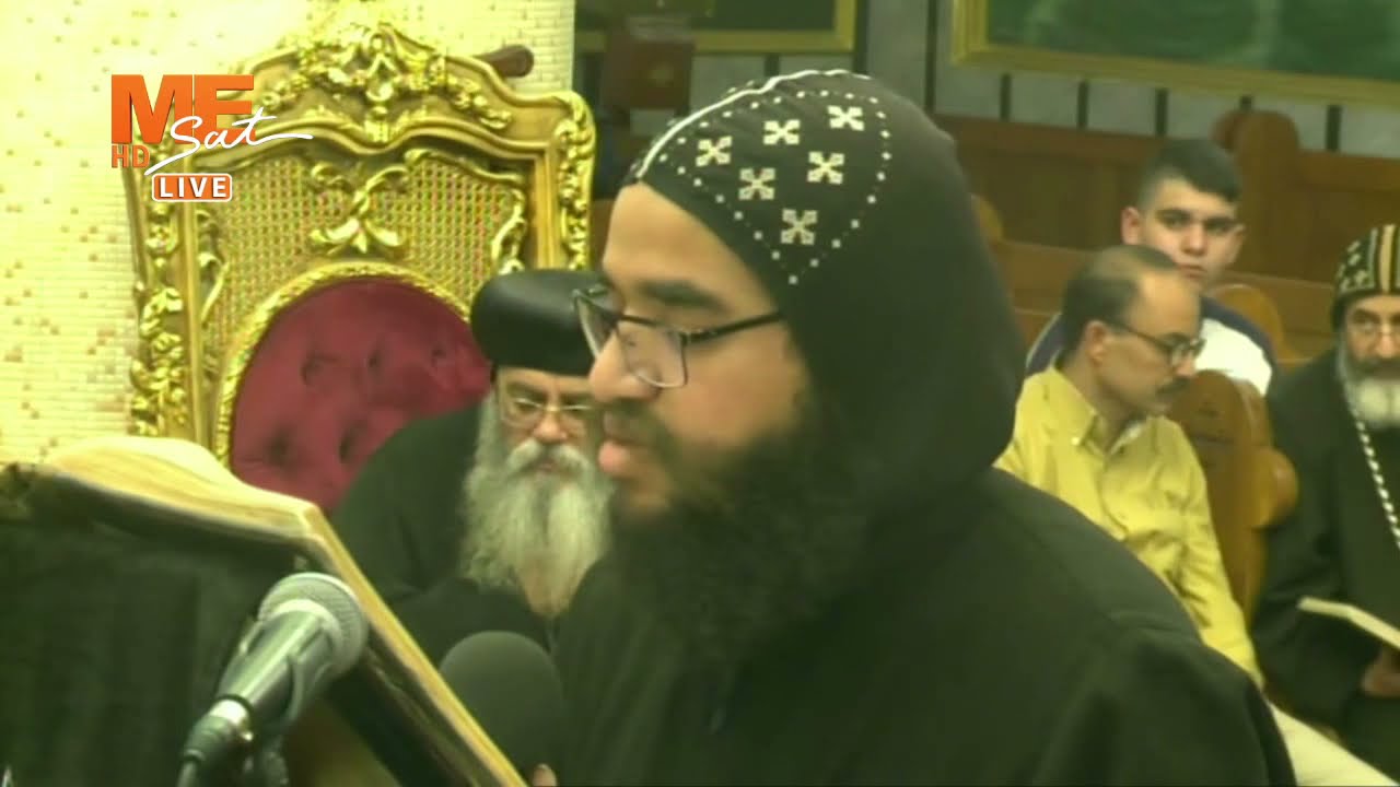 صلوات ليلة الأربعاء من البصخة المقدسة من مطرانية الأقباط الأرثوذكس بالقدس برئاسة الأنبا أنطونيوس