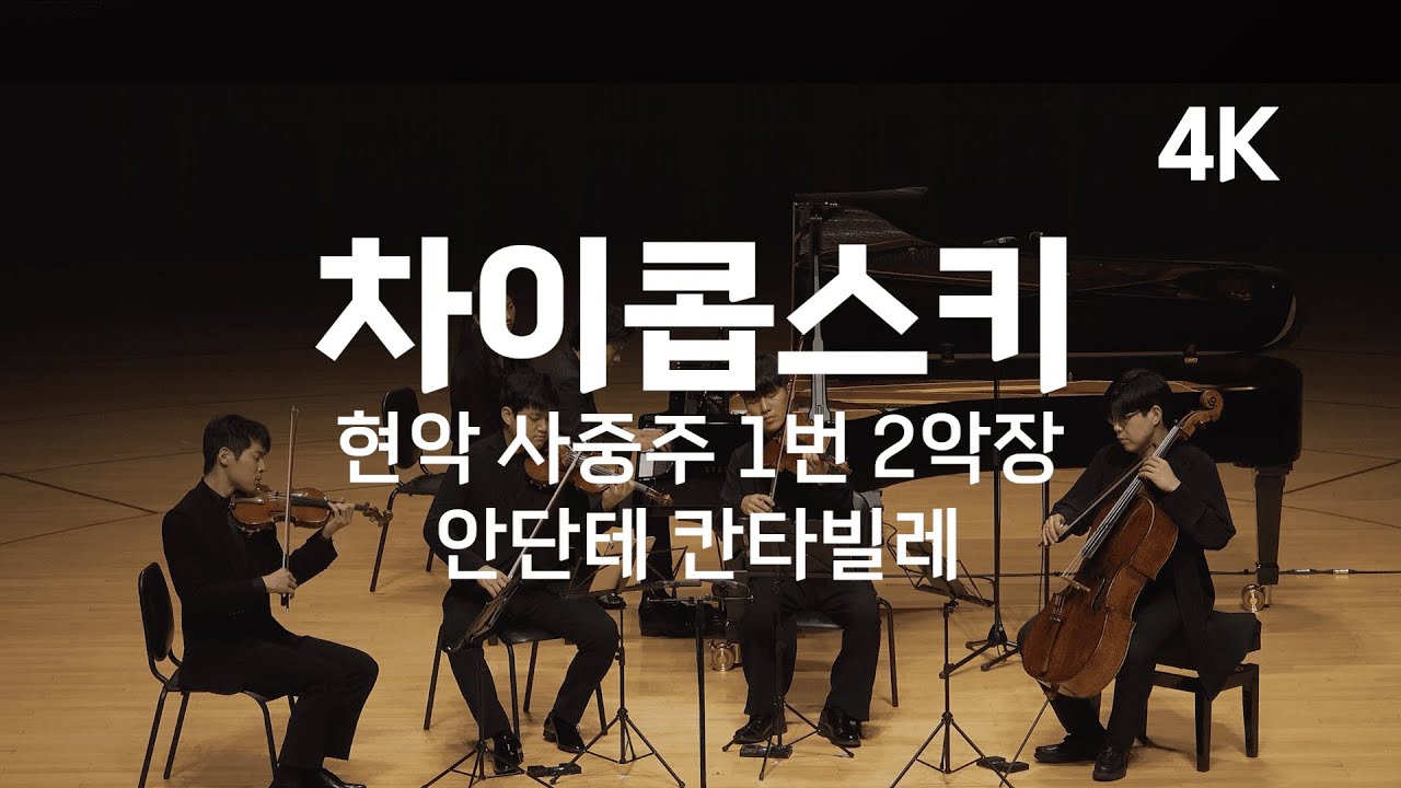[4K] 대니 구 | 차이콥스키, 현악 사중주 1번 | Tchaikovsky, String Quartet No. 1, Op. 11 II. Andante cantabile