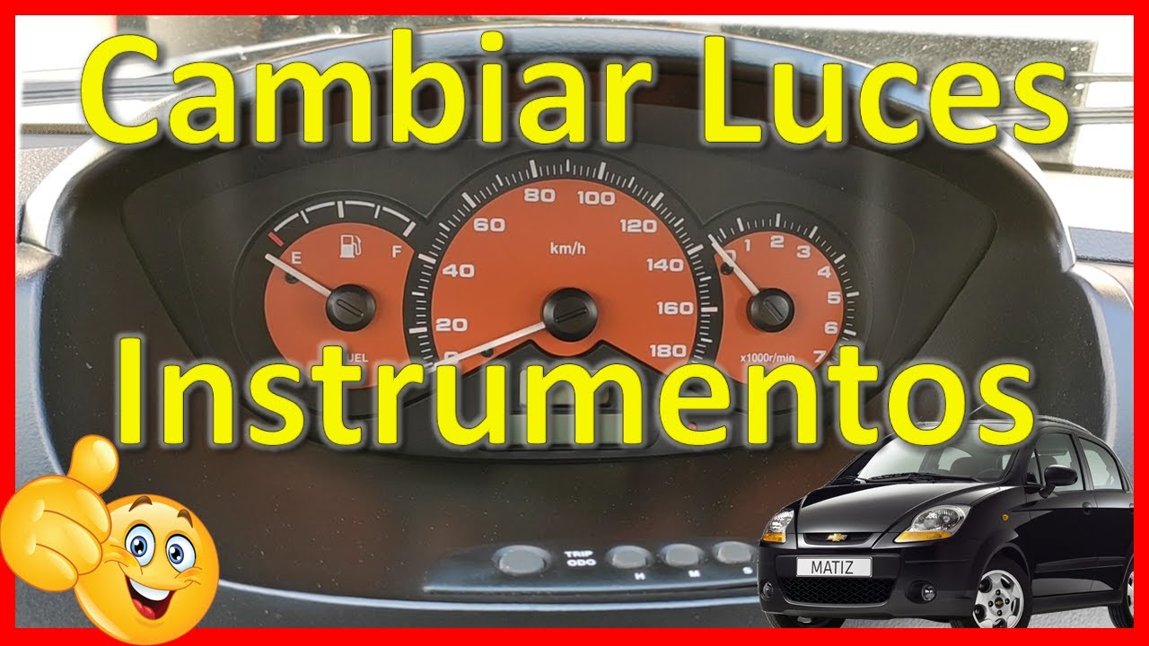 Cambiar bombillas Panel de instrumentos - Cluster - Chevrolet Matiz / Spark - Tutorial