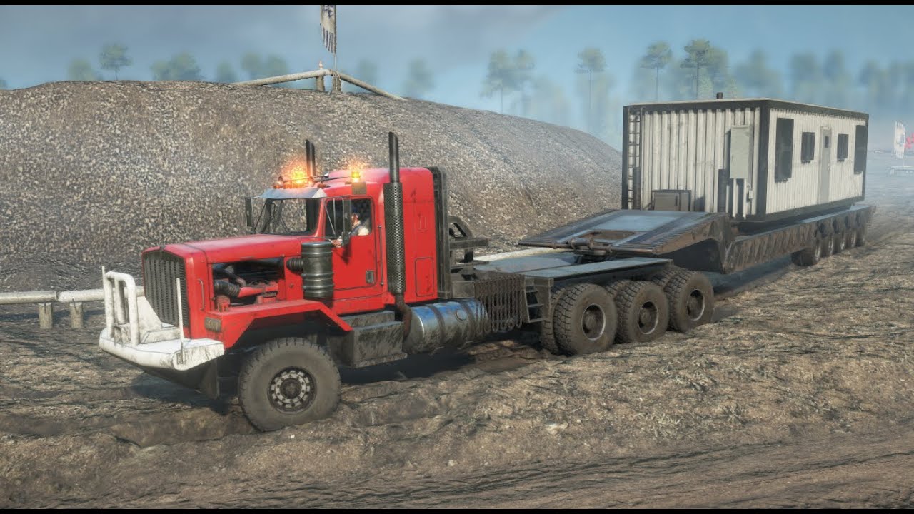 (WIP) Kenworth C500 Tridem w/ Scissor-Neck Trailer Hauling a Shack