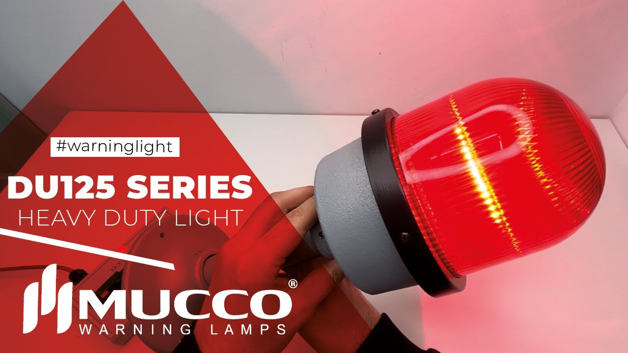 DU125 Series Heavy Duty Warning Light | DU Serisi Industrial Signal Lights | Mucco Sinyalteknik