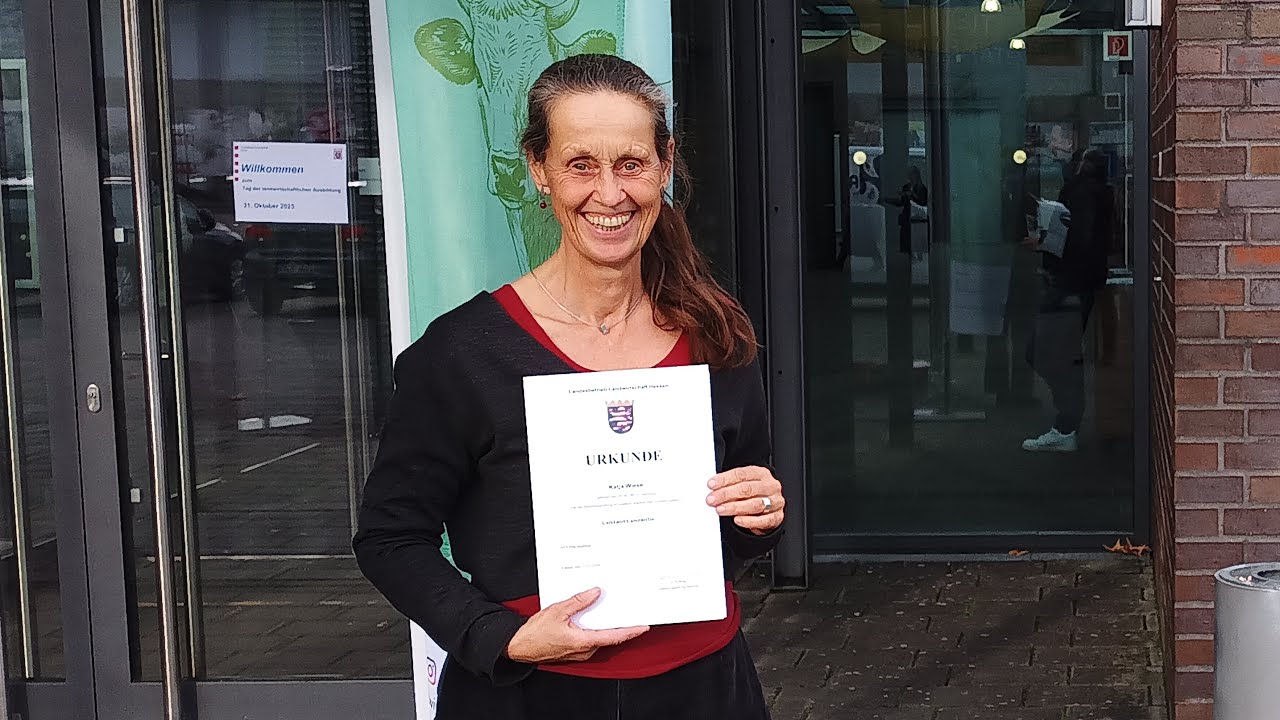 Katja Wiese besteht Prüfung zur Landwirtin