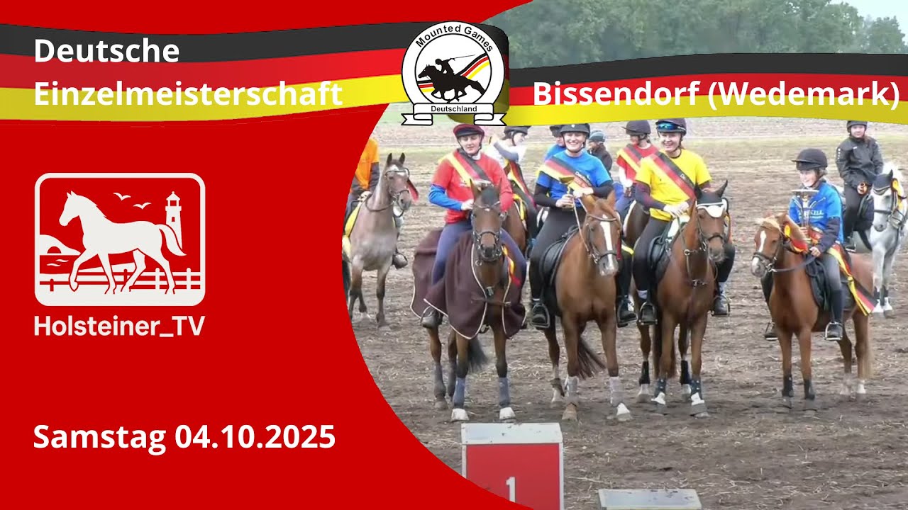 Mounted Games Deutsche Einzelmeisterschaft 2025 in Bissendorf | Samstag 04.10.2025