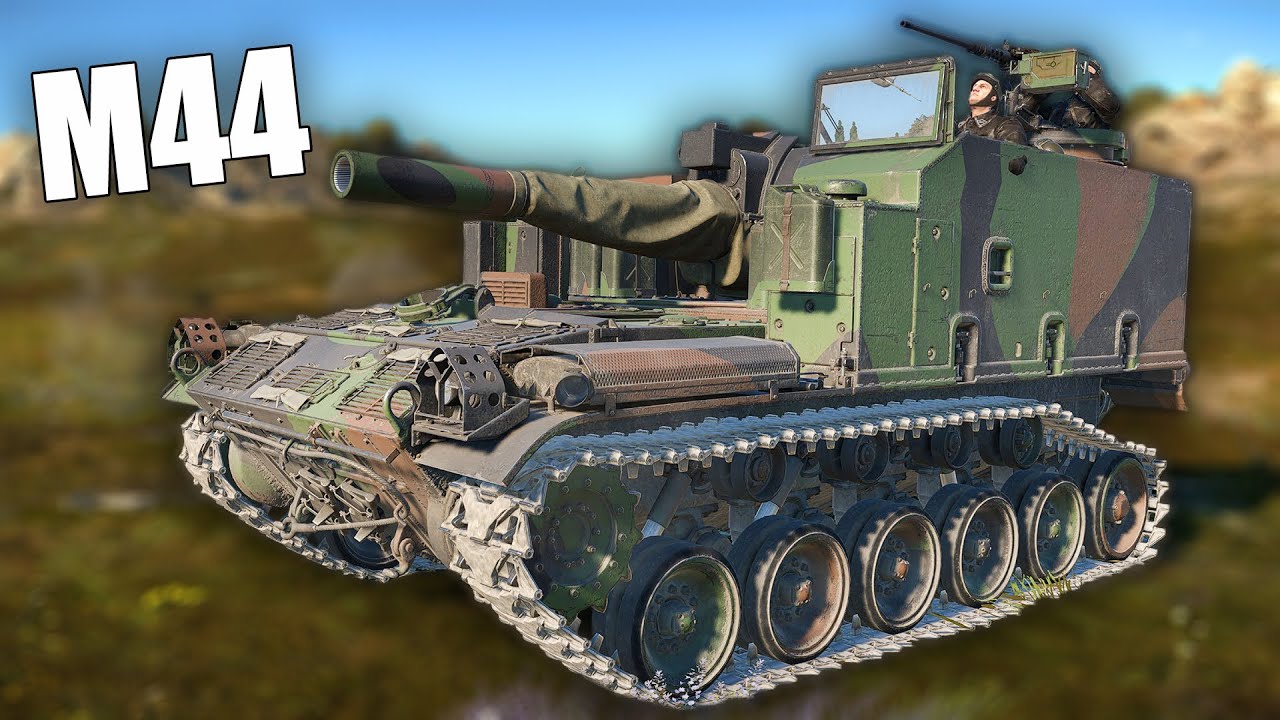 БЫСТРЫЙ ОБЗОР КОМФОРТИК САУ M44 #warthunder #вартандер #танки