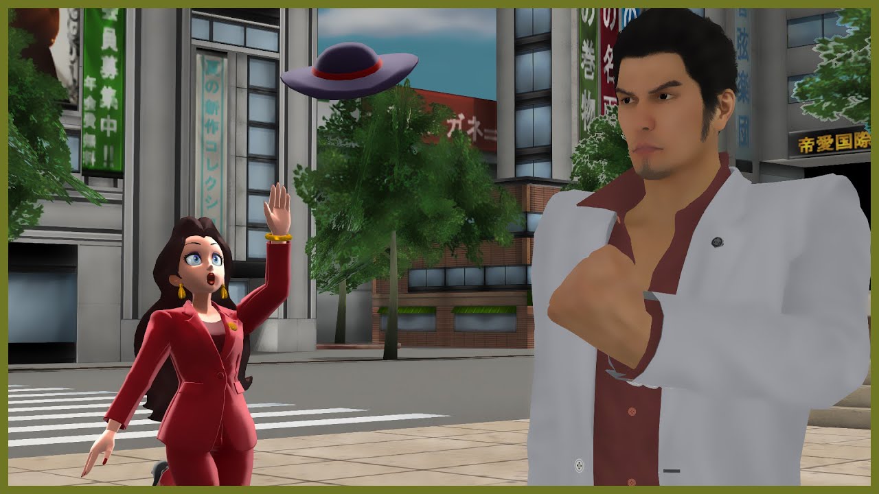KIRYU AIDE PAULINE À RÉCUPÉRER SON CHAPEAU 🎩 