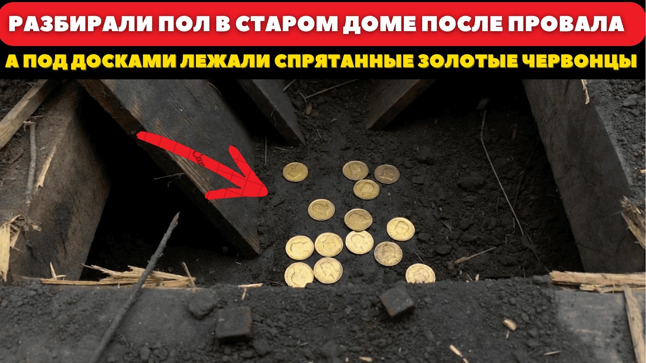 Разбирали Пол в Старом Доме После Провала — а Под Досками Лежали Спрятанные Золотые Червонцы
