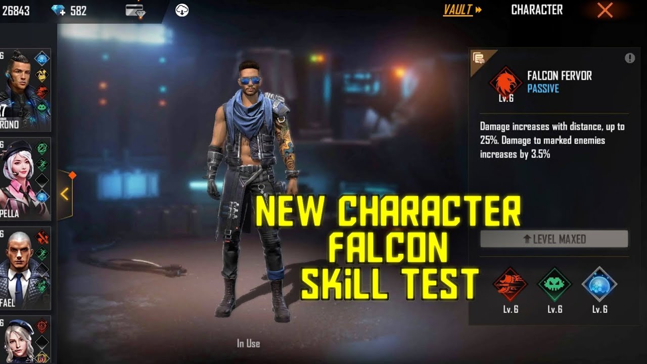 New Character Falcon Ability Test || Best or Not || What is Ability of Falco Character || Op or Not