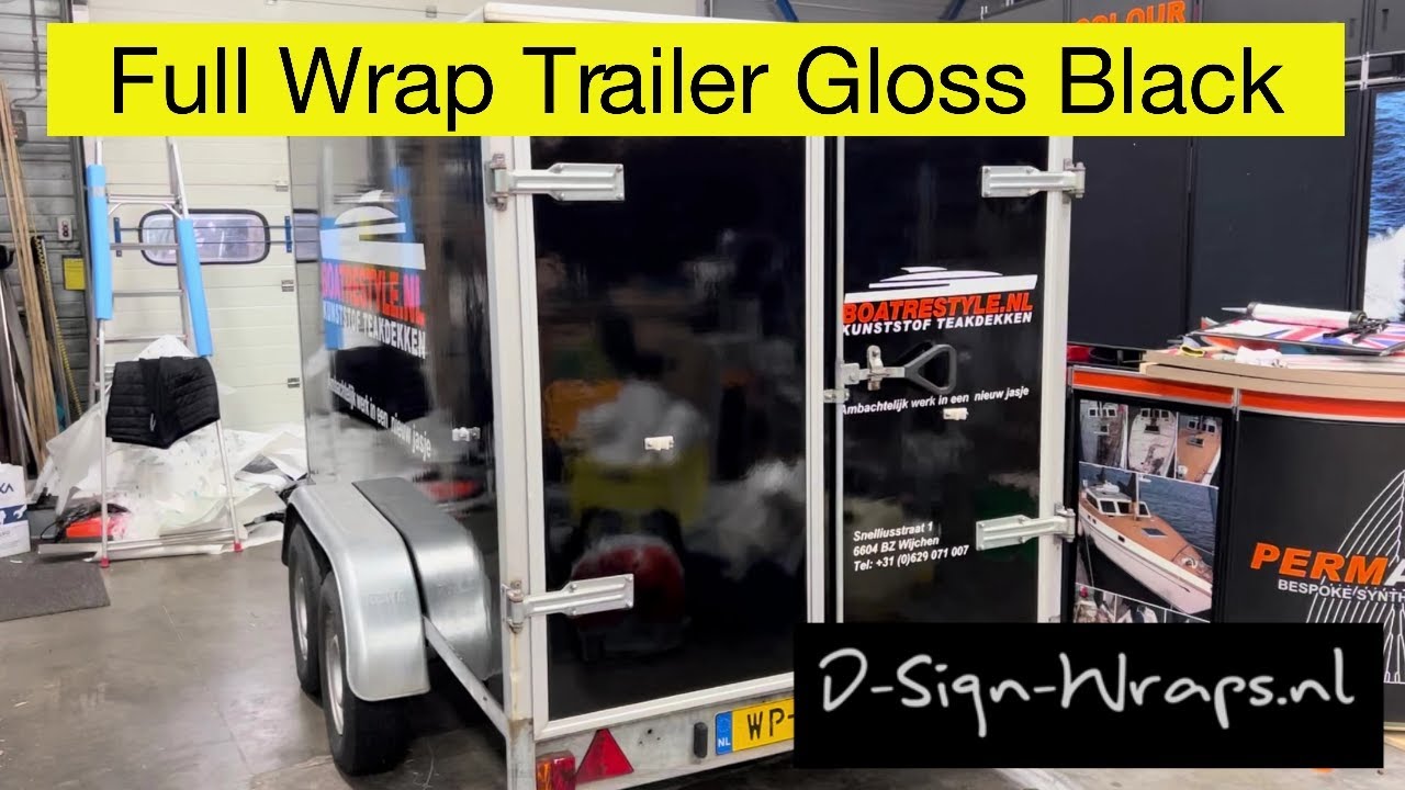 Fullwrap Trailer | 3m | aanhangerwrap | belettering | trailerwrap | wrapping | how to wrap a trailer