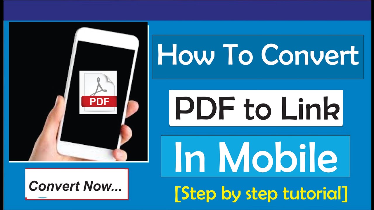 How To Convert pdf To Link In Mobile