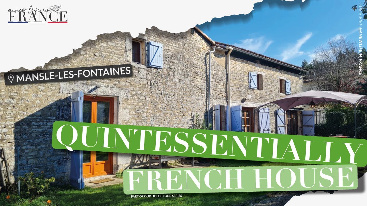 Delightful French Home with Potential in Quiet Mansle-les-Fontaines! #HouseForSale