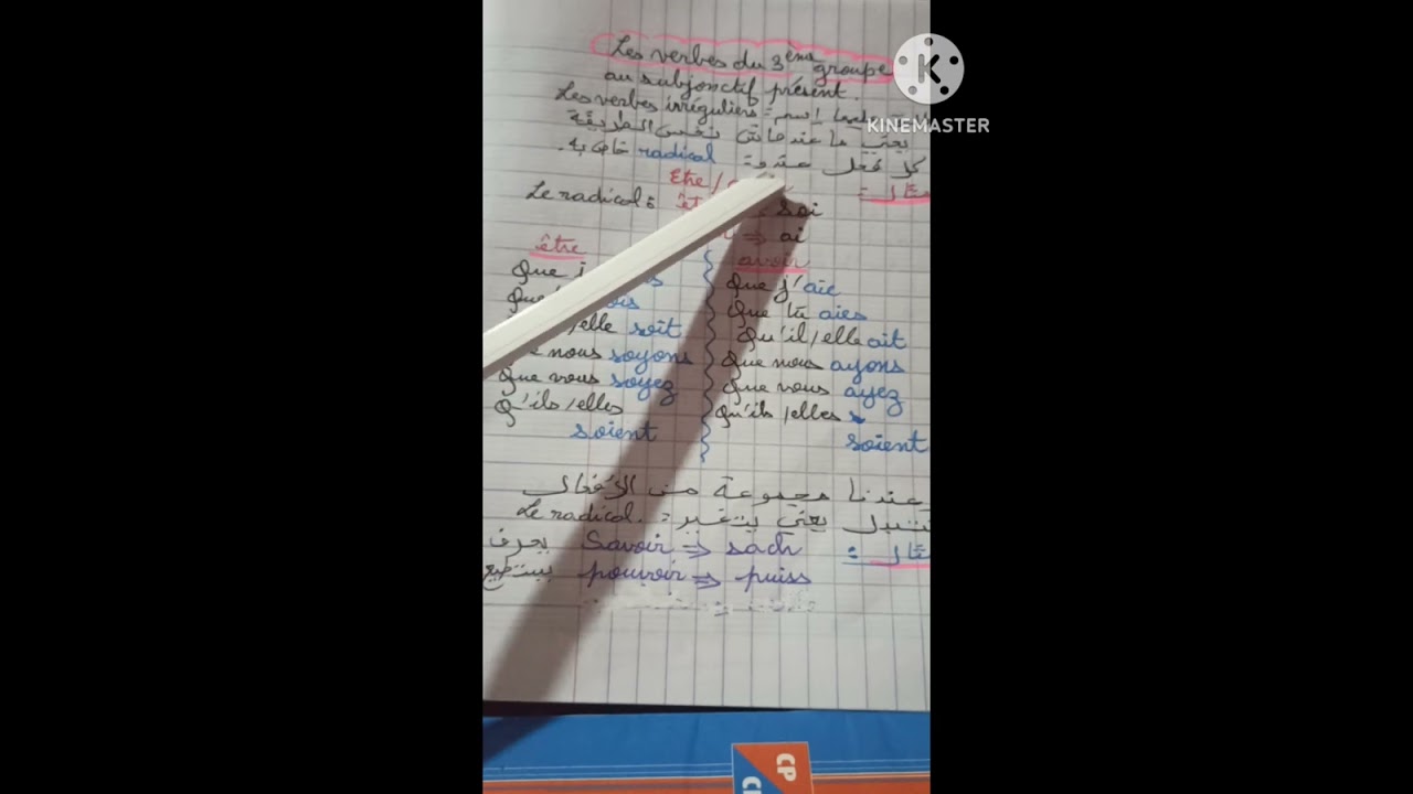 Le subjonctif présent وطريقة تصريف الافعال